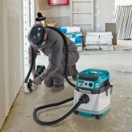 Строительный пылесос Makita DVC150LZ,  гибридное,  без АКБ, без ЗУ,  белый
