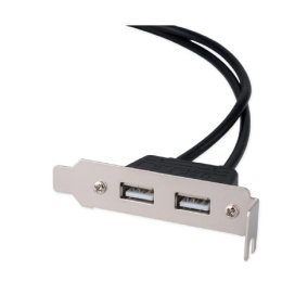 Cablexpert Планка на заднюю панель низкопрофильная, 1 порт COM/RS-232/DB9-M CCUSBRECEPTACLE-LP