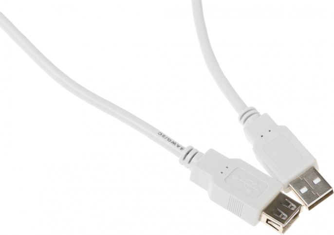 Кабель-удлинитель Ningbo 841879 USB A m USB A f 3м серый