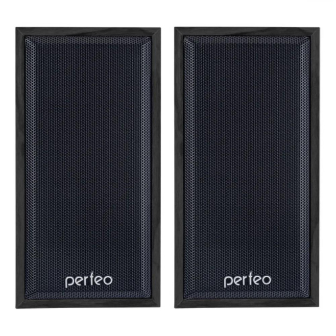Perfeo колонки "Cabinet" 2.0, мощность 2х3 Вт RMS , чёрн дерево, USB PF-84-BK