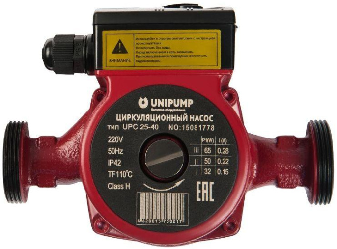 Насос циркуляционный Unipump UPC 25-40 180 72Вт 3420л/час 53843