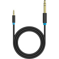 Кабель Vention аудио Jack 6,5 mm M/ 3,5 M - 3 м BABBI