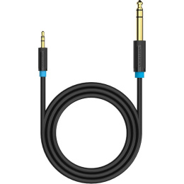 Кабель Vention аудио Jack 6,5 mm M/ 3,5 M - 3 м BABBI