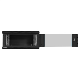 Шкаф телекоммуникационный 19" настенный 4U ExeGate EC-WM-4U.450.G.BLACK 19”, 4U, 600x450x280mm ШхГхВ , передняя дверь закаленное стекло, съемные боковые панели, пыле- и влагозащита IP23, черный RAL 9004 EX300250RUS