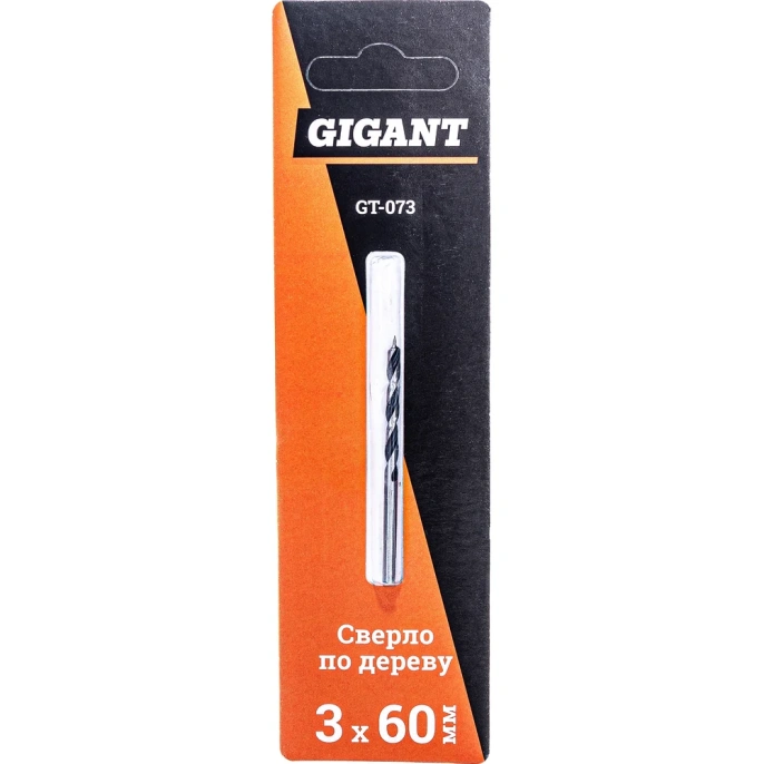 Сверло 3х60 мм по дереву Gigant GT-073