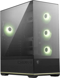 Корпус MSI MAG Pano M110R черный без БП mATX 8x120mm 2x140mm 1xUSB3.0 audio AirDuct bott PSU 306-7G33R21-JA4