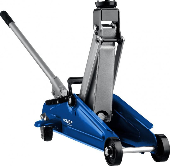 Домкрат гидравлический ЗУБР T50 подкатной,  2т [43052-2-k]