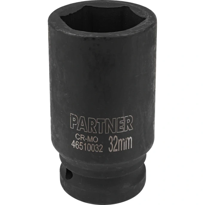Головка ударная глубокая 6-гранная 32 мм, 3/4"DR Partner PA-46510032(13025)