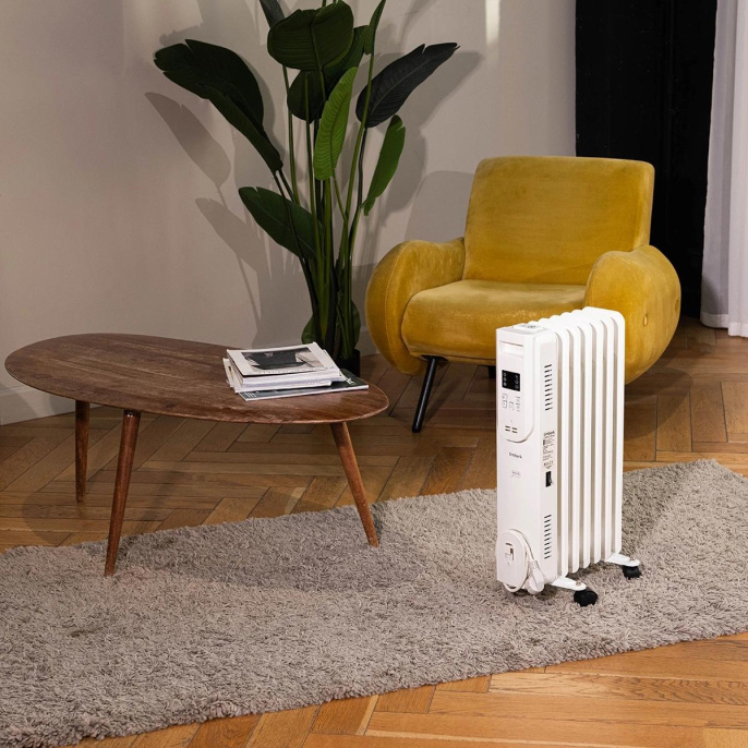Радиатор масляный Timberk Home Intellect T-OR2009-F10E-WF 2000Вт белый