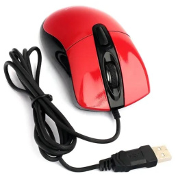 Gembird MOP-415-R {Мышь, USB, красный, 3кн.+колесо-кнопка, 2400DPI кабель 1.4м}