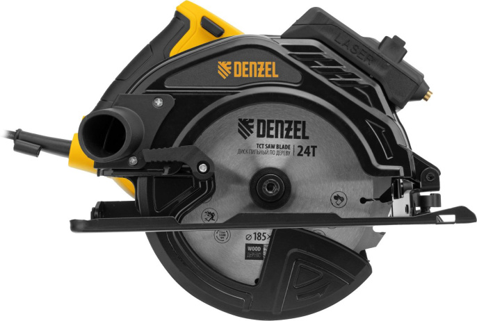 Циркулярная пила дисковая Denzel CSH-185 1400Вт ручная D диска.:185мм 27304