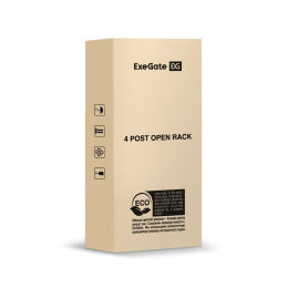 Стойка ExeGate EOR2-24U.1000.BLACK (открытая телекоммуникационная 19", 24U, двухрамная, усиленная, с роликовыми опорами, раздвижная, В1255хШ600х Г(550-790) мм, цвет черный RAL 9004) EX301162RUS
