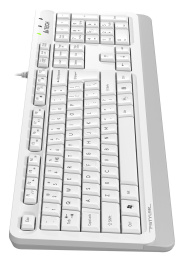 Клавиатура A4TECH Fstyler FKS10, USB, мембранная, белый/серый [fks10 white]
