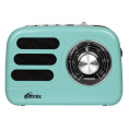 Радиоприемник Ritmix RPR-033 лазурный стационарный, AM/FM, звук 5 Вт,100 — 18 000 Гц,Емкость аккумулятора- 1 200 мА·ч