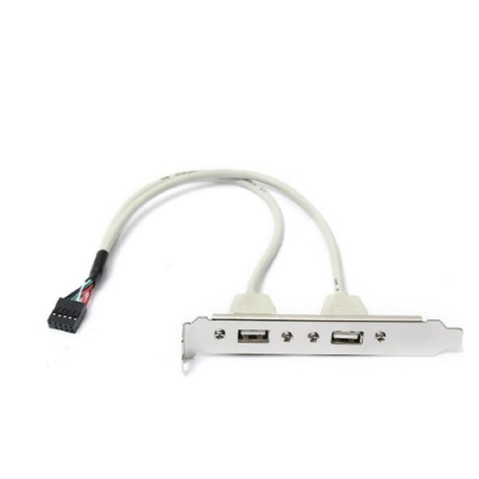 ORIENT C086L30, Планка портов в корпус 2xUSB 2.0, длина кабеля 30см, oem 31302