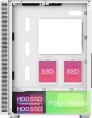Корпус ATX Без БП Montech X3 MESH MNT-X3M-W Tempered Glass, 2xUSB 2.0, 1xUSB-A 3.2 5Гбит/с, 3x140mm FRGB + 3x120mm FRGB Fan Molex , GPU Max 305mm, CPU Cooler Max 160mm, пылевые фильтры White