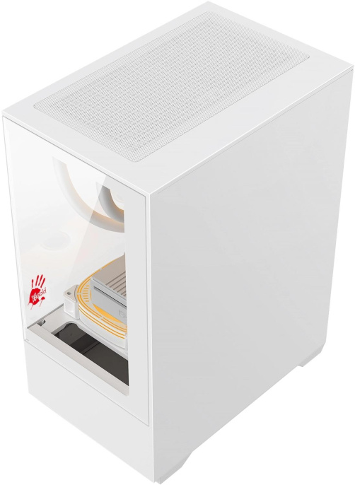 Корпус mATX BLOODY CC-125, Mini-Tower, без БП, белый [cc-125-wh]