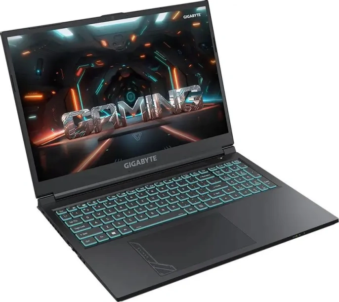 Ноутбук GIGABYTE G6 KF Intel Core i7 13620H 2400MHz/16"/1920x1200/32GB/512GB SSD/NVIDIA GeForce RTX 4060 8GB/Wi-Fi/Bluetooth/DOS (KF-H3KZ853KD_32) Black