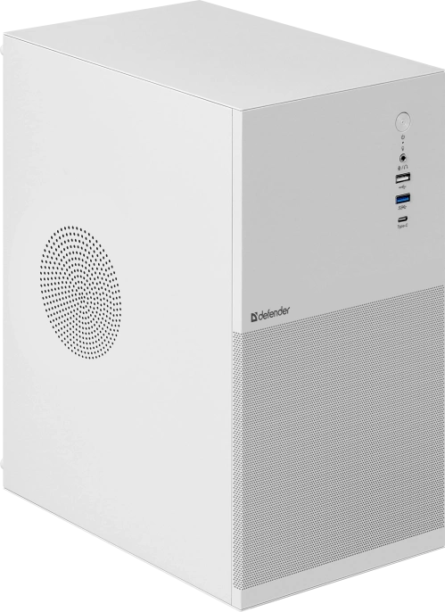 Корпус компьютерный Defender Apex Metal белый, mATX,Type C 3.0 ,USB3.0 25022