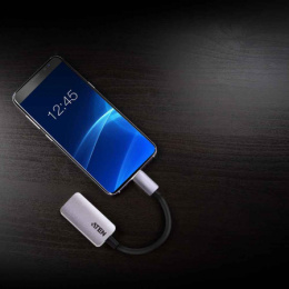 ATEN UC3008A1-AT Конвертер, USB-C HDMI, USB-C HDMI, Male-Female, без Б.П., 4096x2160 60Hz;Макс.частота пикселизации 594 MГц;HDMI 2.0;HDCP 2.2;USB 3.2 Type-C with DP Alt Mode Thunderbolt™ 3 Compatible