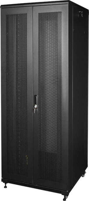 Шкаф серверный Lanmaster TWT-CBB-47U-8X10-P1 напольный 47U 800x1000мм пер.дв.перфор. задн.дв.перфор.2-хст. 2 бок.пан. 800кг черный 926мм 131.2кг 2277мм IP20 металл