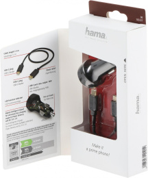 Автомобильное зарядное устройство HAMA H-183327,  USB-C, USB-C, 18Вт, 3A, черный [00183327]