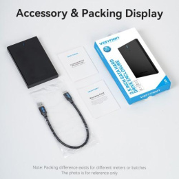 Внешний корпус Vention для HDD/SSD 2.5" USB 3.0 Mirco-B Черный (KPAB0)