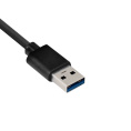 USB-Хаб (концентратор) 4-в-1 ExeGate DUB-331T (кабель-адаптер USB3.0 --> 3xUSB2.0, 1xUSB3.0, Plug&Play, черный) EX299788RUS