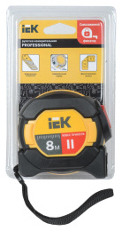 Рулетка строительная IEK TIR10-3-008, 8м x 25мм, с автостопом