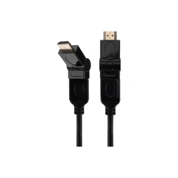 Кабель HDMI 1.4 REXANT Gold, 4К с фильтрами, штекер поворотный 360, 2 метра 17-6204-3