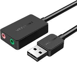 Внешняя звуковая карта Vention USB Черная, шт. (CDYB0)