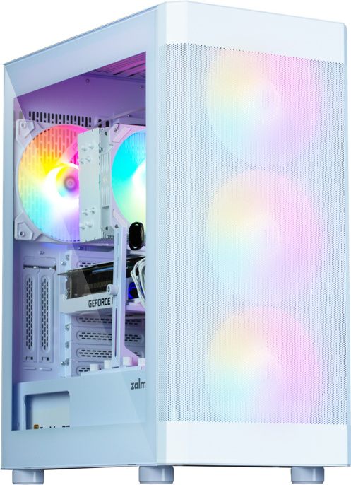 Корпус Zalman i4 TG Белый материал: сталь, пластик, закаленное стекло, Power, LED Button, Power/HDD LED, MIC, Audio, 2xUSB 3.0, 1xUSB2.0, без БП, 2x3.5'', 2x2.5", 7+