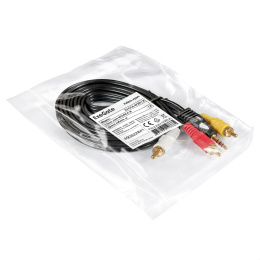 Кабель аудио ExeGate EX-CCA-4P2R-1.8 3.5mm Jack M/3xRCA M, 1,8м EX301123RUS