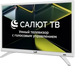Телевизор LCD 24" FHD WHITE SALUT SMART 24F691T LEFF