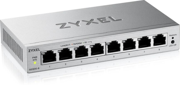 Коммутатор Zyxel GS1200-8V3-EU0101F L2 8x1Гбит/с управляемый