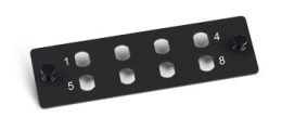 Cabeus FO-FP-8ST-BK Адаптерная панель на 8 ST(FC), цвет черный