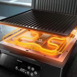 Электрогриль Philips HD6307/70 2200Вт черный