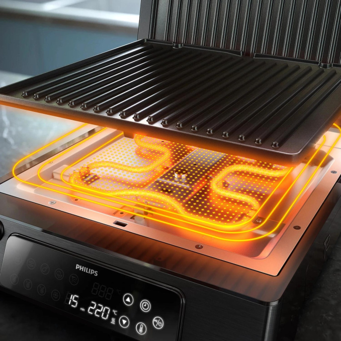 Электрогриль Philips HD6307/70 2200Вт черный
