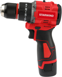 Ударная дрель-шуруповерт StarWind CDBT16-2.0/2hs1, 2.0Ач,  с двумя аккумуляторами