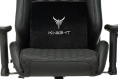 Кресло игровое Knight Neon черный соты экокожа с подголов. крестов. металл (KNIGHT NEON CARBON)