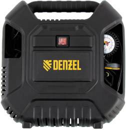 Компрессор поршневой Denzel DL1100 безмасляный 1100Вт черный