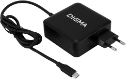 Адаптер питания Digma DM-U70,  5 - 20 В,  3.25A, 65Вт,  черный