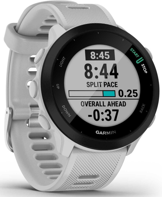 Смарт-часы Garmin Forerunner 55, 42мм, 1.04", белый [010-02562-11]