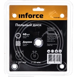 Диск пильный по дереву (165х20х1,4 мм; 40Z) Inforce 11-01-601