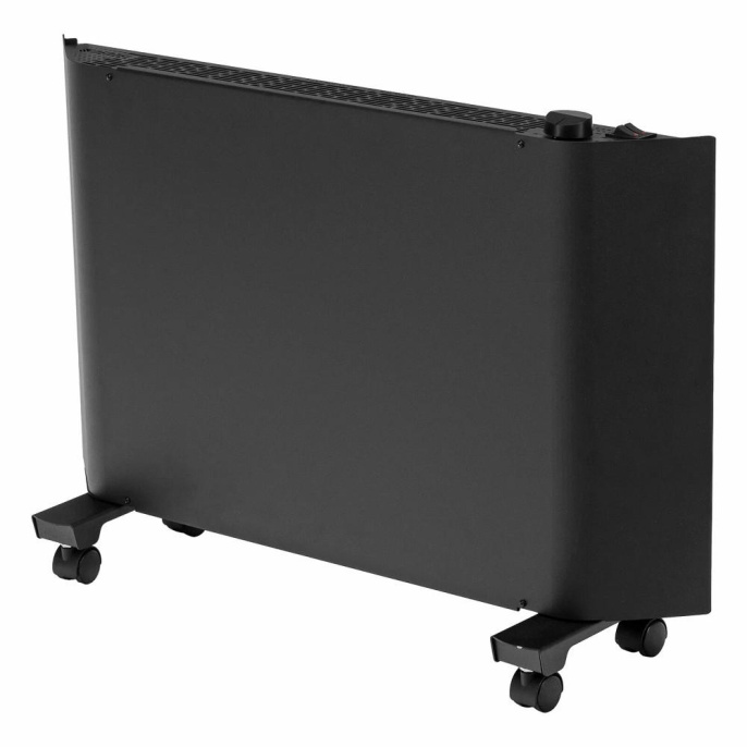 Denzel Конвектор электрический XCE-1500B, 230 В, 1500 Вт, черный, сушилка, колеса, Х-элемент [98128]