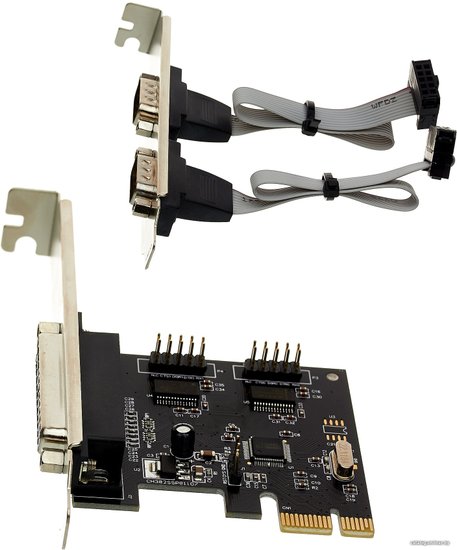 Контроллер ExeGate EXE-303 PCI-E x1 v1.1, 2*COM port + 1*LPT, WinChipHead Chipset WCH382L EX281226RUS