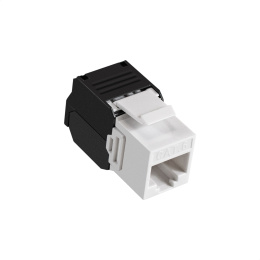 Модуль-вставка Keystone Jack RJ-45 ExeGate KJ-8P8C-U-C6-180-TL (Кат.6, неэкранированная, 180 градусов, IDC Toolless (без инструмента)) EX297342RUS