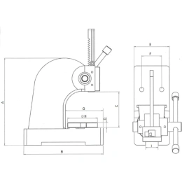 Реечный пресс CNIC LTY00 1 т, ход 150 мм 32653