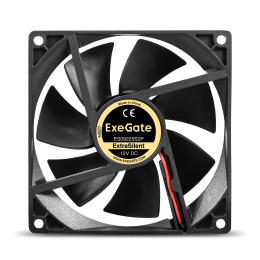 Вентилятор 12В DC ExeGate ExtraSilent ES09225S2P (92x92x25 мм, Sleeve bearing (подшипник скольжения), 2pin, 1800RPM, 21dBA) EX299881RUS