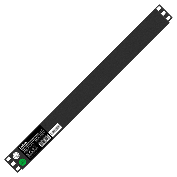 Блок розеток с сетевым фильтром Surge Protect и выключателем с подсветкой ExeGate ServerPro PDU-19H807 Al-8S-EU2CU-SW-SPD1 EX280846RUS 19", 1U, Алюминий, 8*EU/Тип F Schuko , Евровилка EU/Тип F Schuko VDE-250V-16A-3*1.5mm2, медь, 2 метра
